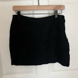 H&M Linen Blend Mini Skirt w Slit